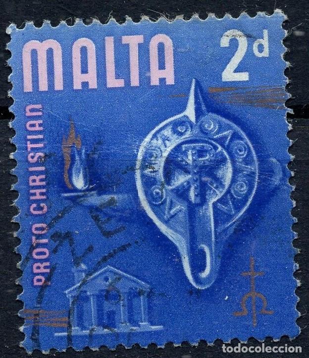 Sellos: MALTA 1965 STAMP MICHEL MT 304W