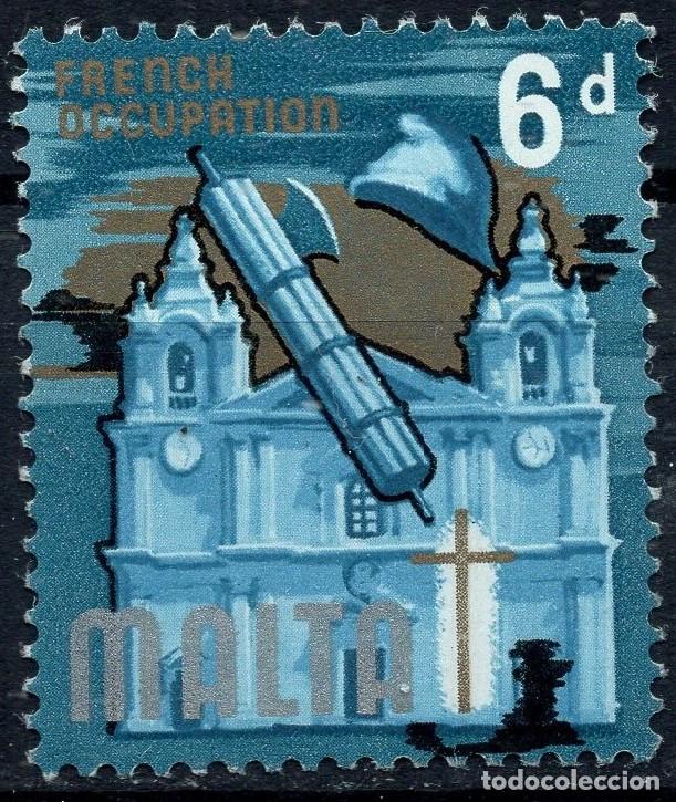 Sellos: MALTA 1965 STAMP MICHEL MT 309W
