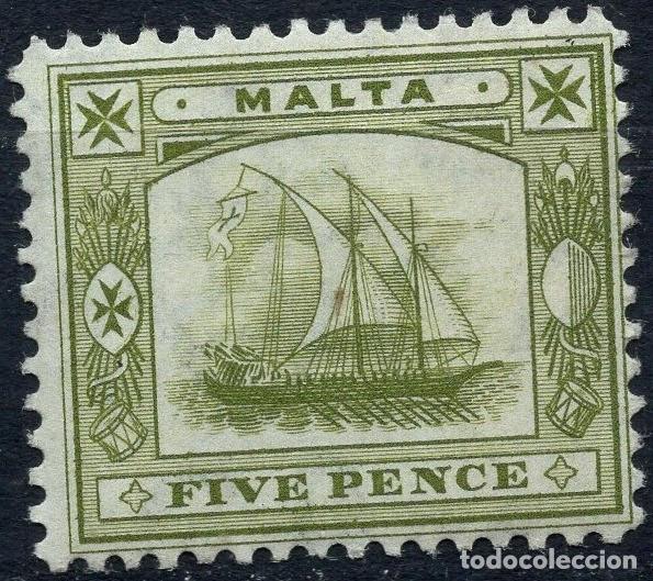 Sellos: MALTA 1910 STAMP MICHEL MT 38
