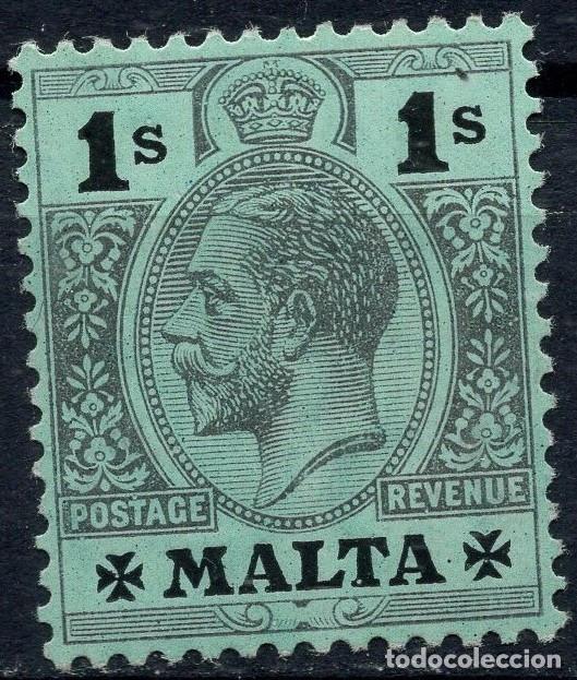 Sellos: MALTA 1914 STAMP MICHEL MT 49