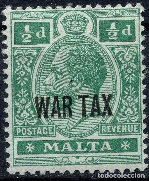 Sellos: MALTA 1917 STAMP MICHEL MT 53