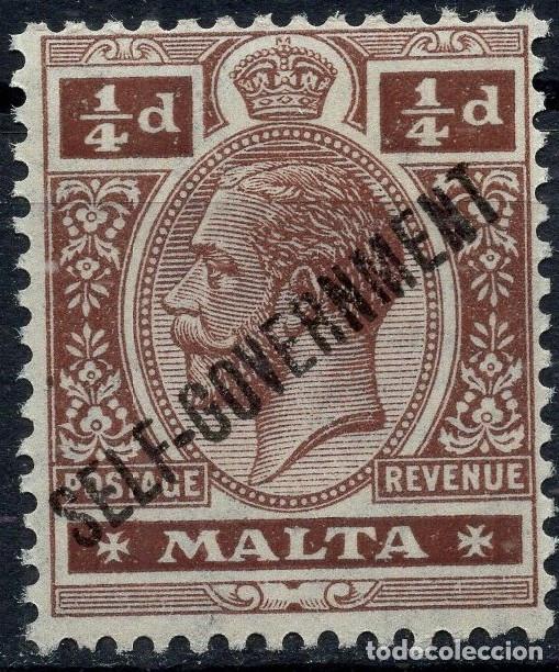 Sellos: MALTA 1922 STAMP MICHEL MT 64