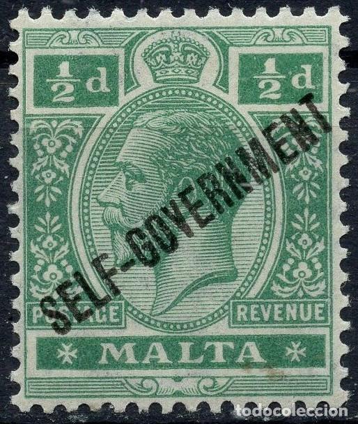 Sellos: MALTA 1922 STAMP MICHEL MT 65