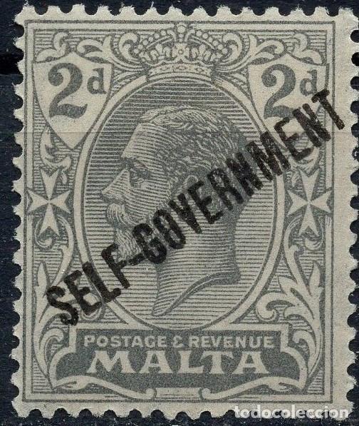 Sellos: MALTA 1922 STAMP MICHEL MT 68