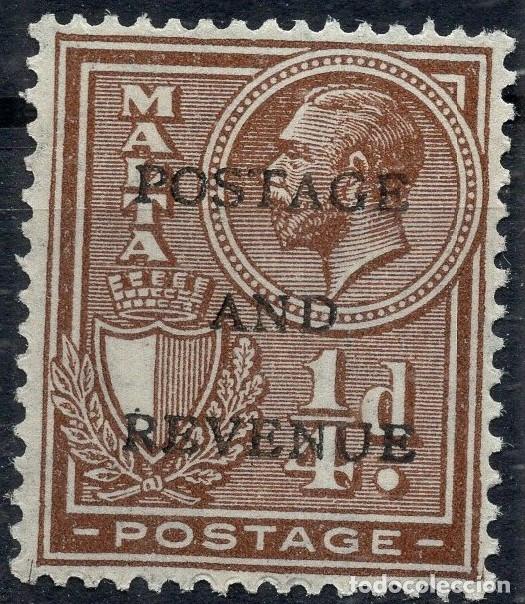 Sellos: MALTA 1928 STAMP MICHEL MT 133