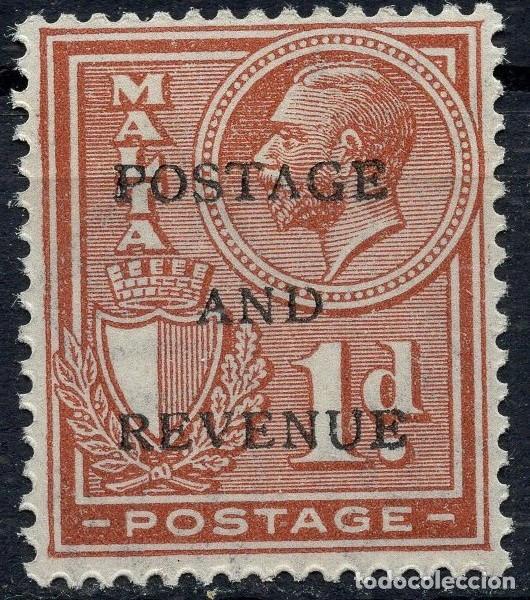 Sellos: MALTA 1928 STAMP MICHEL MT 150