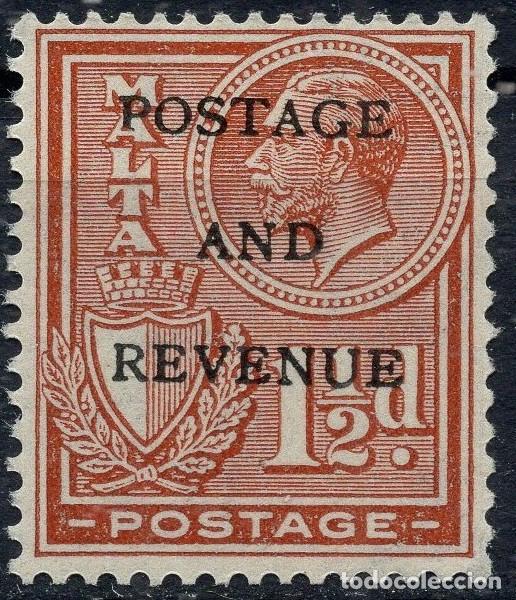 Sellos: MALTA 1928 STAMP MICHEL MT 136