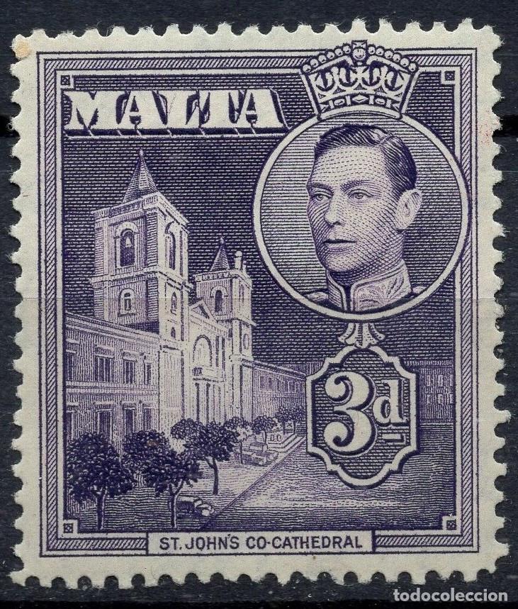 Sellos: MALTA 1938 STAMP MICHEL MT 182