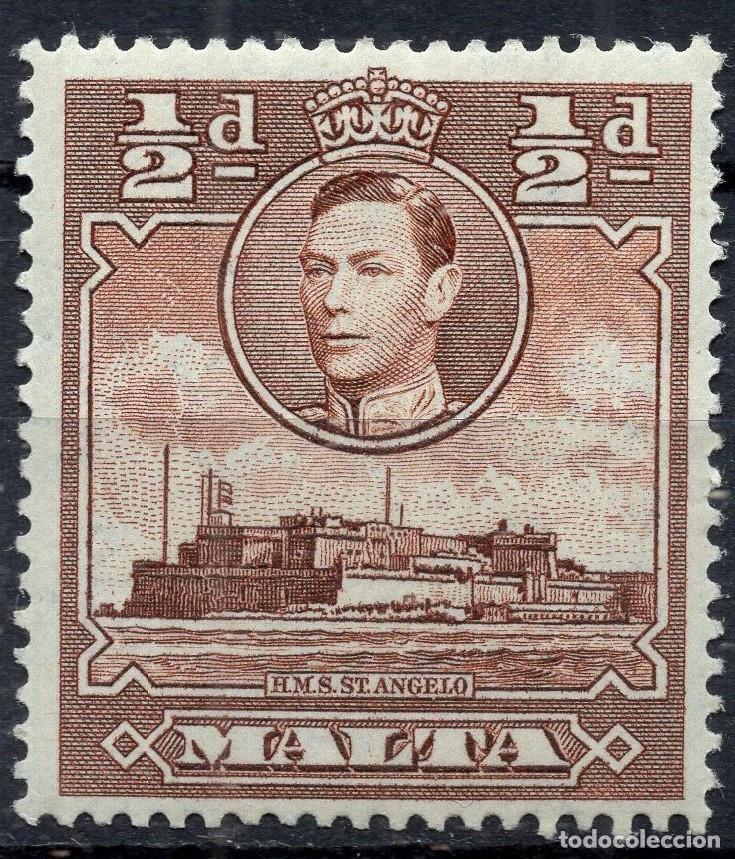 Sellos: MALTA 1943 STAMP MICHEL MT 191
