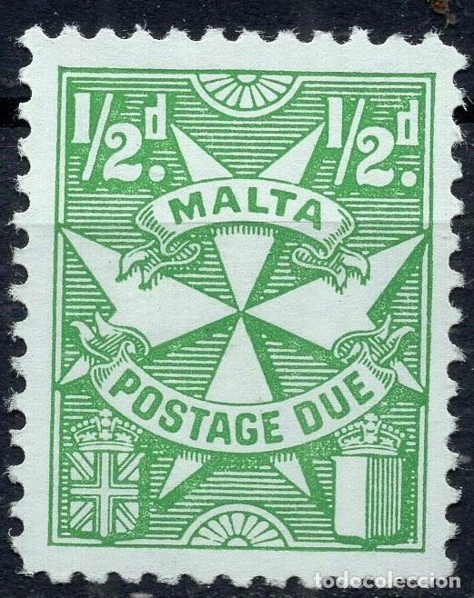 Sellos: MALTA 1953 STAMP MICHEL MT P21