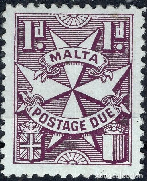 Sellos: MALTA 1953 STAMP MICHEL MT P22