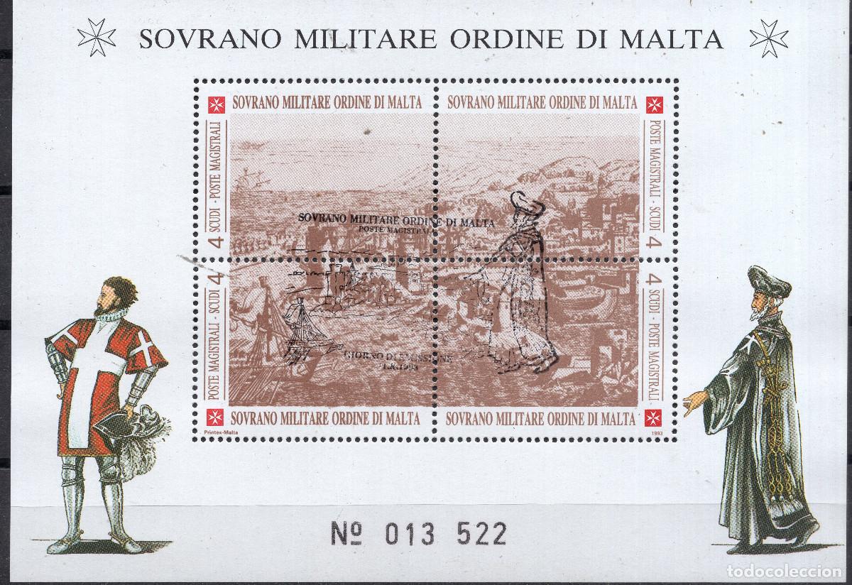 Sellos: MALTA SOBERANA ORDEN DE 1993 STAMP YVERT SM-OM 449