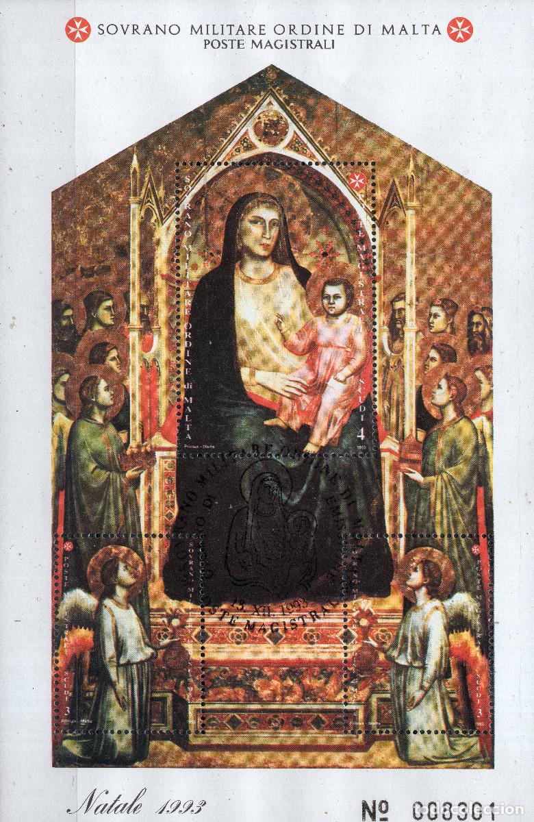 Sellos: MALTA SOBERANA ORDEN DE 1993 STAMP YVERT SM-OM 455
