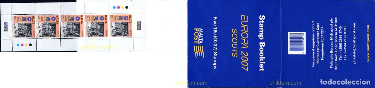 Sellos: 341176 MNH MALTA 2007 EUROPA CEPT. 100 A&Ntilde;OS DE ESCULTISMO