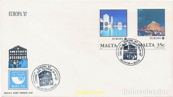 Sellos: 24126 MNH MALTA 1987 EUROPA CEPT. ARQUITECTURA MODERNA
