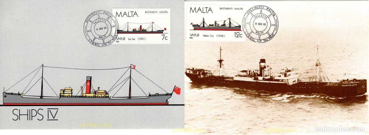 Sellos: 787680 MNH MALTA 1986 HISTORIA DE LA MARINA DE MALTA