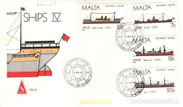 Sellos: 787679 MNH MALTA 1986 HISTORIA DE LA MARINA DE MALTA