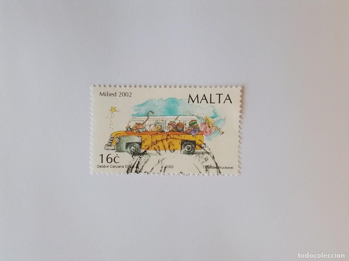 Sellos: A&Ntilde;O 2002 MALTA SELLO USADO