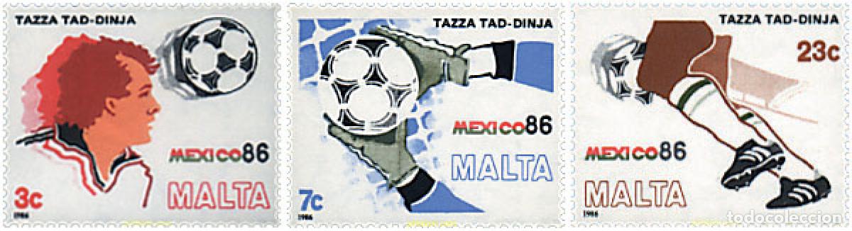 Francobolli: 67602 MNH MALTA 1986 COPA DEL MUNDO DE FUTBOL. MEXICO-86