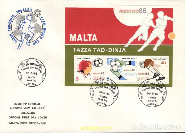 Francobolli: 376419 MNH MALTA 1986 COPA DEL MUNDO DE FUTBOL. MEXICO-86