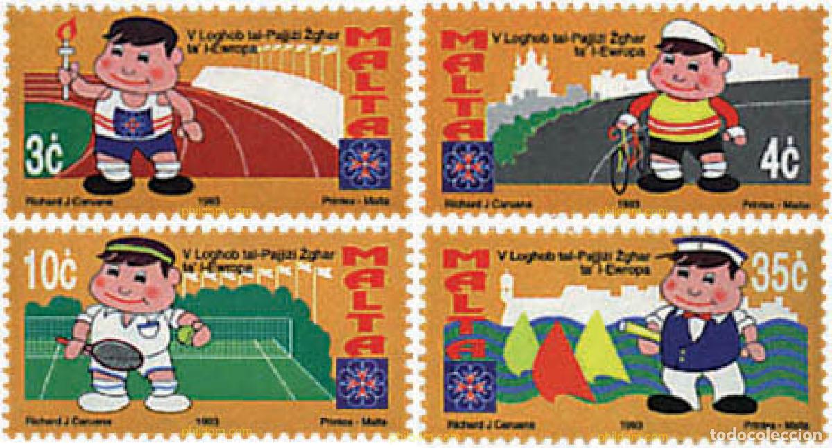 Sellos: 91785 MNH MALTA 1993 JUEGOS DEPORTIVOS DE LOS PEQUE&Ntilde;OS ESTADOS