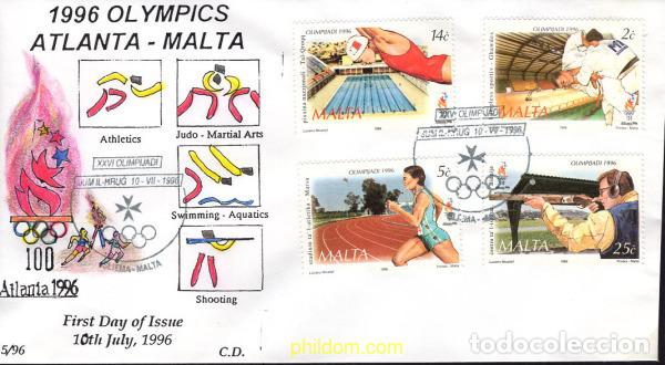 Sellos: 678085 MNH MALTA 1996 26 JUEGOS OLIMPICOS VERANO ATLANTA 1996
