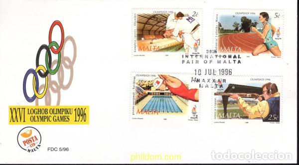Sellos: 678092 MNH MALTA 1996 26 JUEGOS OLIMPICOS VERANO ATLANTA 1996