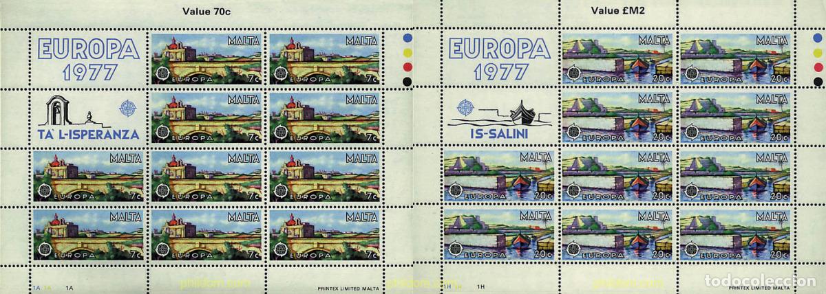 Timbres: 8902 MNH MALTA 1977 EUROPA CEPT. PAISAJES