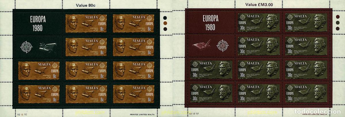 Sellos: 8919 MNH MALTA 1980 EUROPA CEPT. GENTE FAMOSA