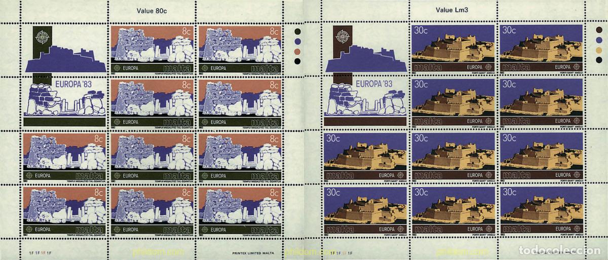 Sellos: 8941 MNH MALTA 1983 EUROPA CEPT. GRANDES OBRAS DE LA HUMANIDAD