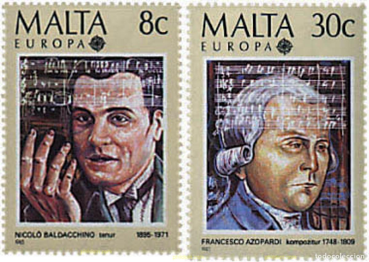 Sellos: 62600 MNH MALTA 1985 EUROPA CEPT. A&Ntilde;O EUROPEO DE LA MUSICA