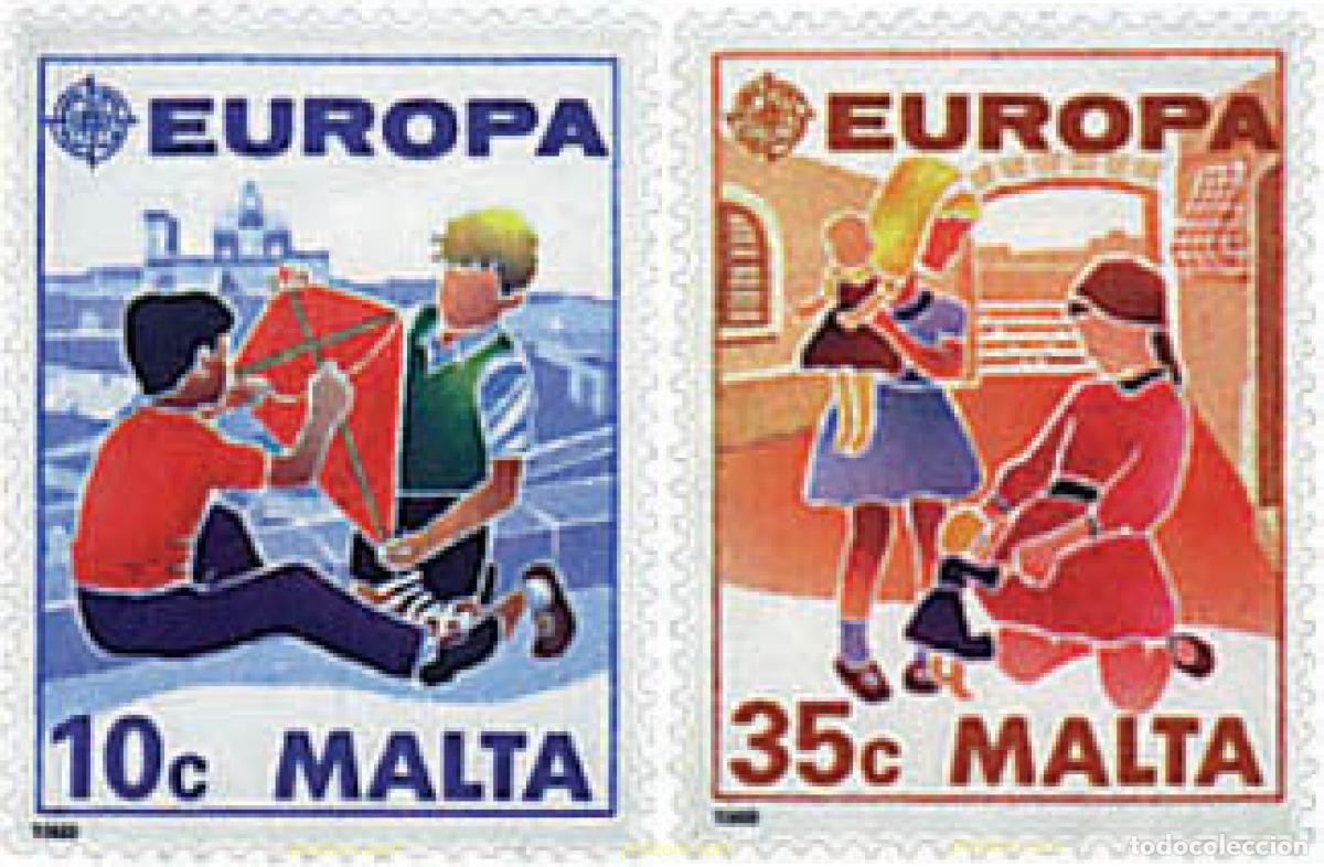Sellos: 62749 MNH MALTA 1989 EUROPA CEPT. JUEGOS INFANTILES