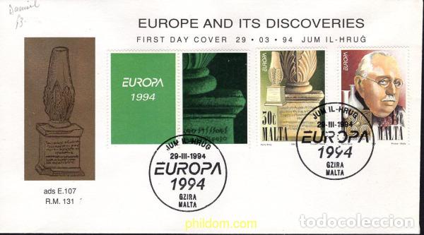 Sellos: 24424 MNH MALTA 1994 EUROPA CEPT. GRANDES DESCUBRIMIENTOS