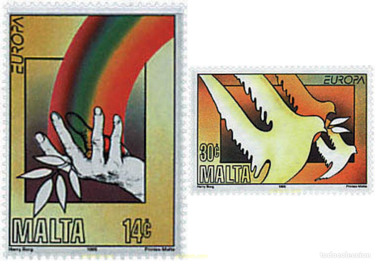 Sellos: 62973 MNH MALTA 1995 EUROPA CEPT. PAZ Y LIBERTAD