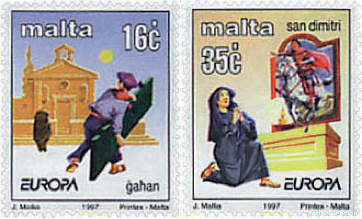 Briefmarken: 99963 MNH MALTA 1997 EUROPA CEPT. CUENTOS Y LEYENDAS