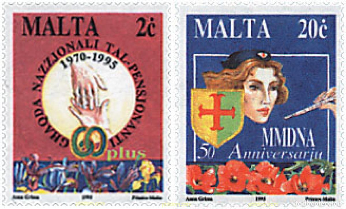 Sellos: 657084 MNH MALTA 1995 ANIVERSARIOS Y ACONTECIMIENTOS