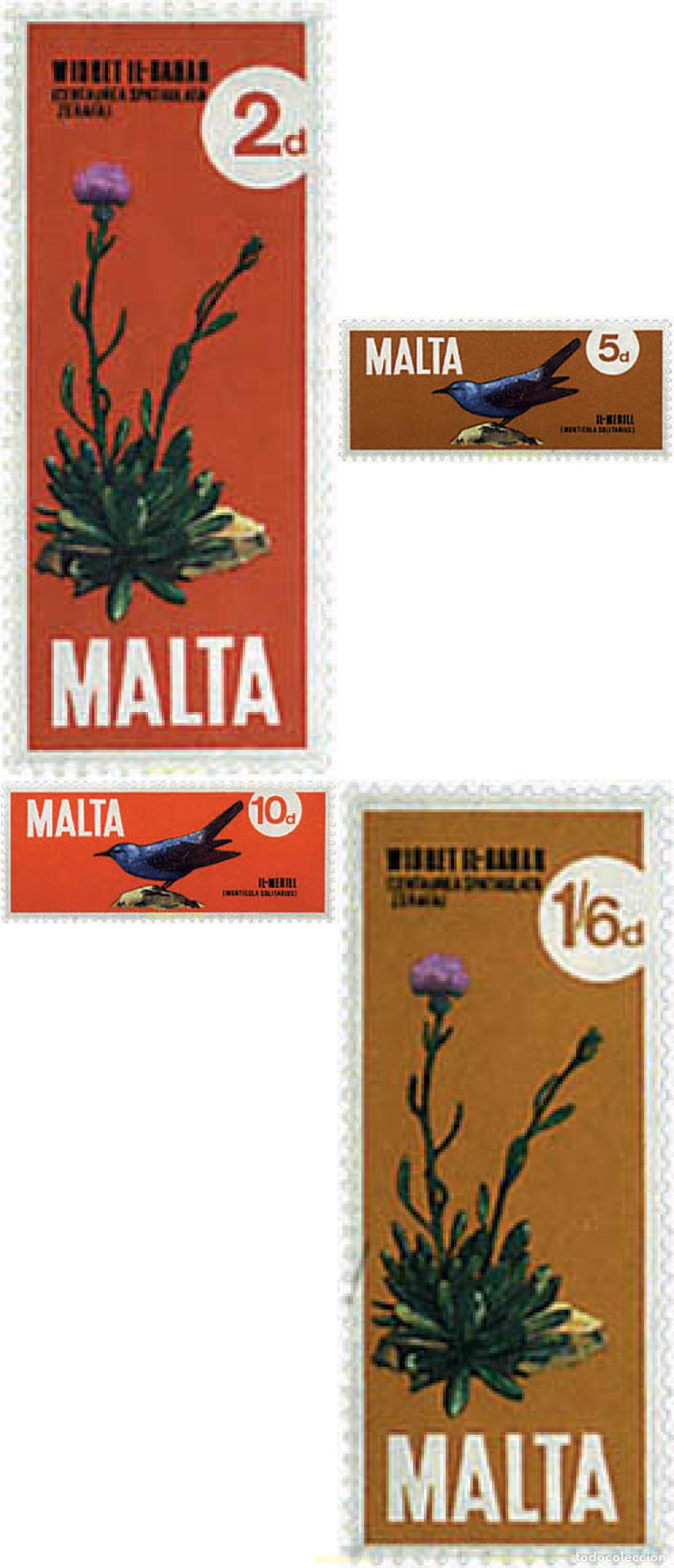 Sellos: 95360 MNH MALTA 1971 SIMBOLOS NACIONALES