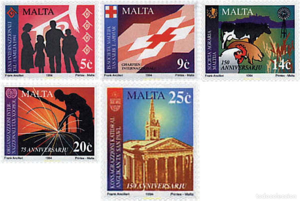 Sellos: 67617 MNH MALTA 1994 ANIVERSARIOS Y ACONTECIMIENTOS