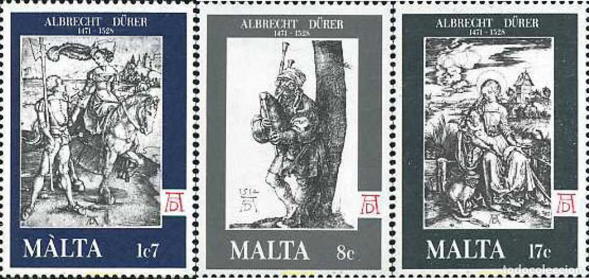 Sellos: 67588 MNH MALTA 1978 450 ANIVERSARIO DE LA MUERTE DE ALBRECHT DURER