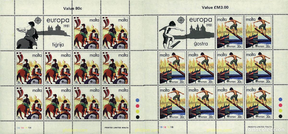 Sellos: 8926 MNH MALTA 1981 EUROPA CEPT. FOLCLORE