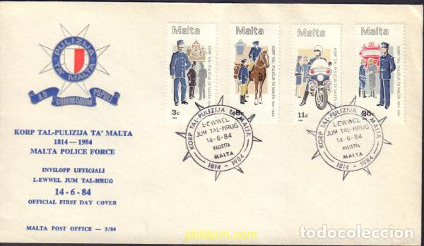 Sellos: 404214 MNH MALTA 1984 170 ANIVERSARIO DE LA POLICIA DE MALTA