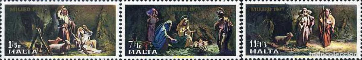 Sellos: 169719 MNH MALTA 1977 NAVIDAD