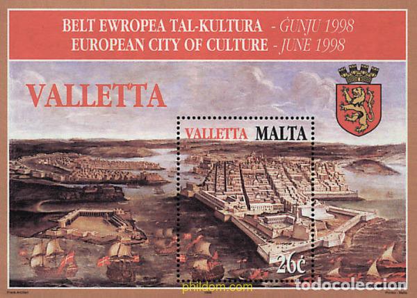 Sellos: 35802 MNH MALTA 1998 LA VELETA, CAPITAL EUROPEA DE LA CULTURA