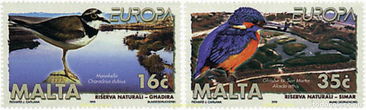 Sellos: 222077 MNH MALTA 1999 EUROPA CEPT. RESERVAS Y PARQUES NATURALES