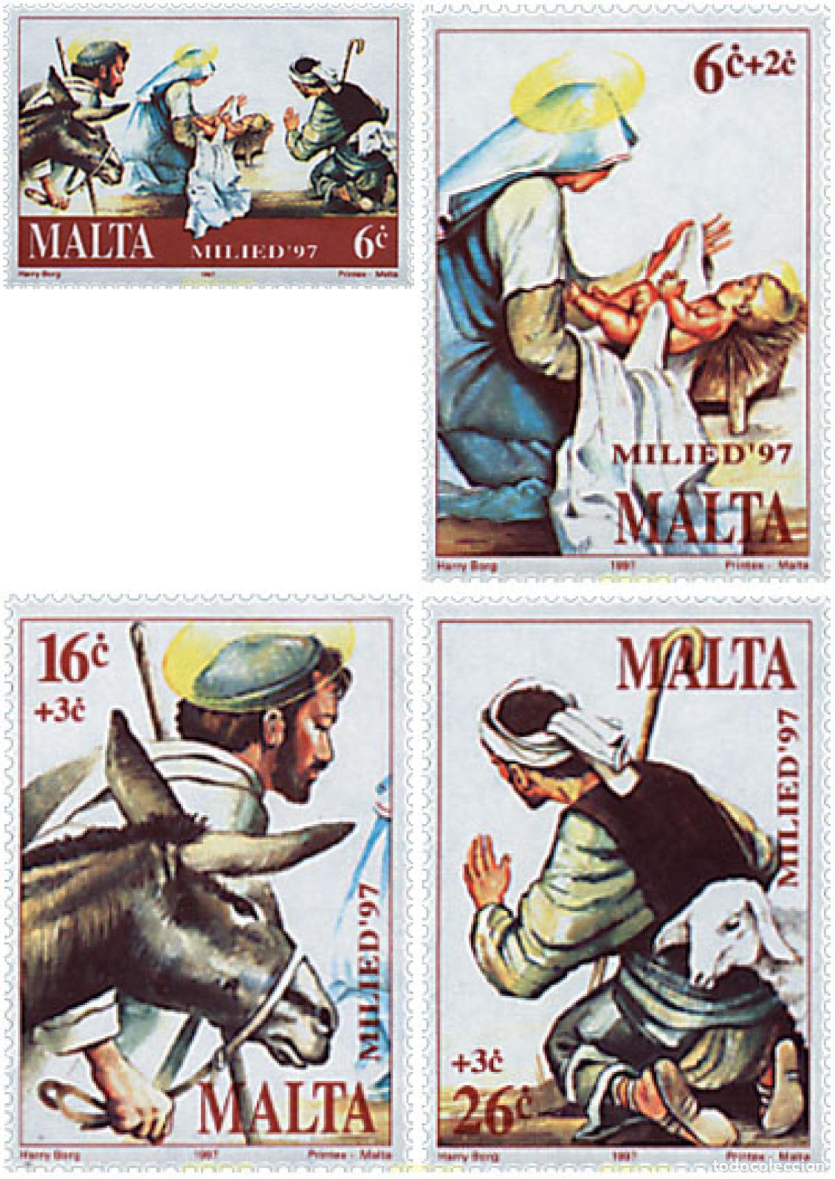 Sellos: 37622 MNH MALTA 1997 NAVIDAD