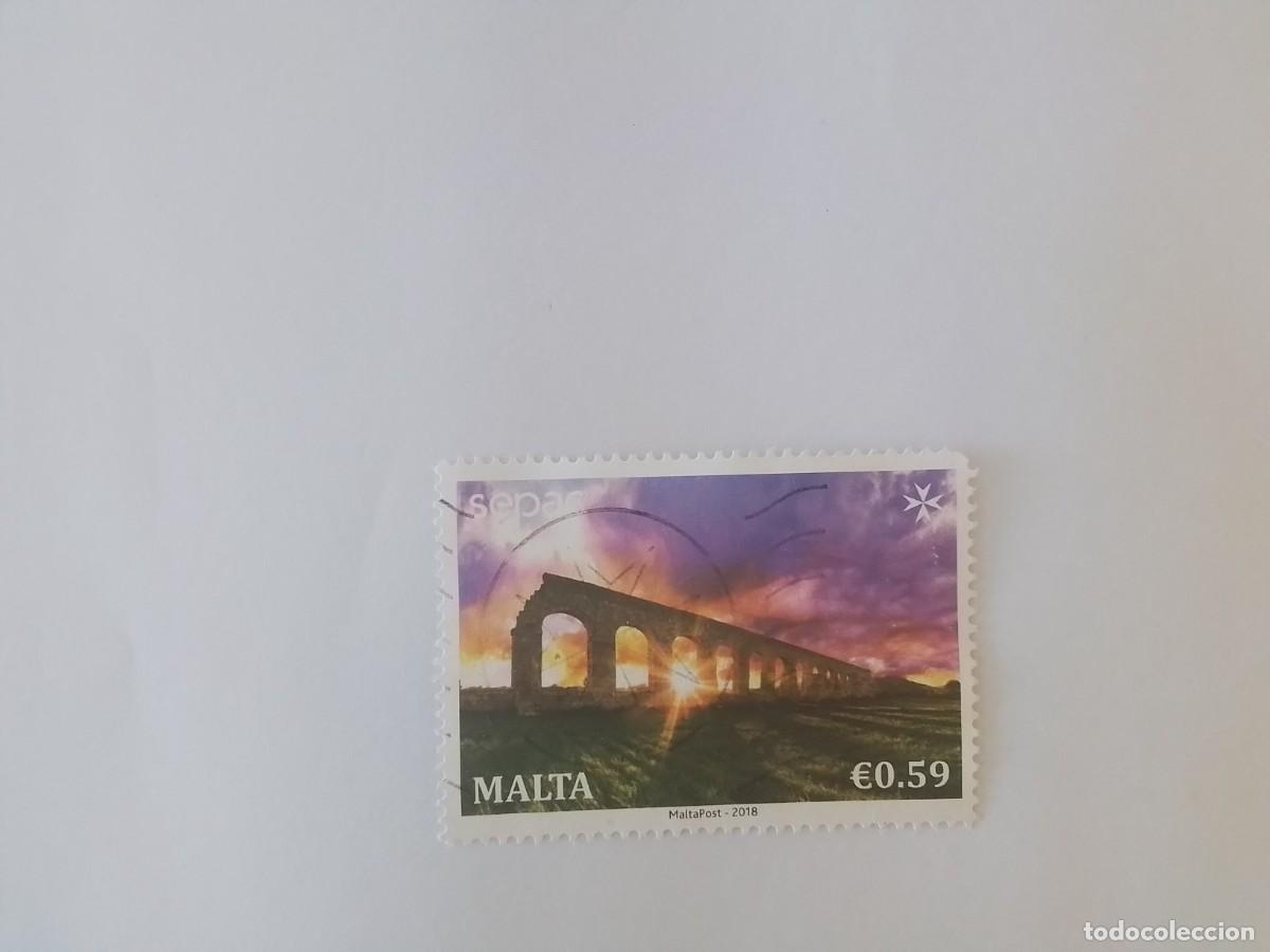 Sellos: A&Ntilde;O 2018 MALTA SELLO USADO