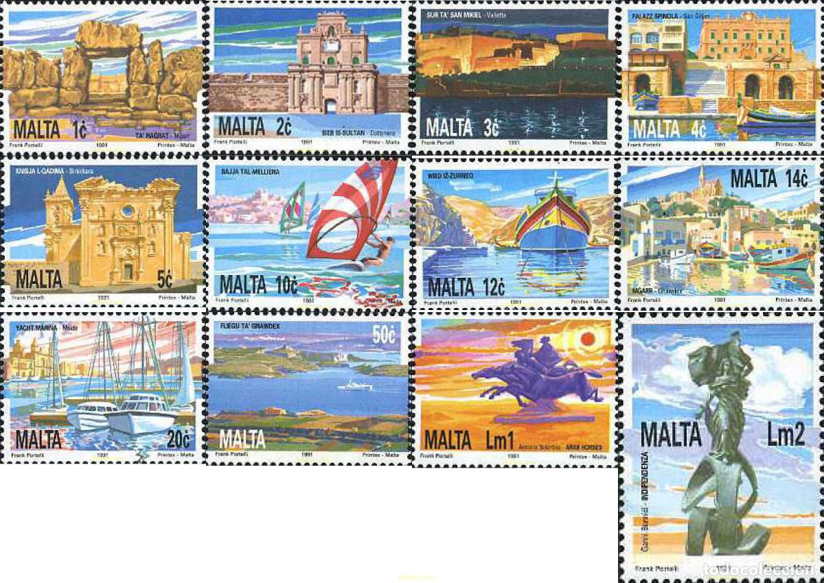 Sellos: 91787 MNH MALTA 1991 MOTIVOS VARIOS