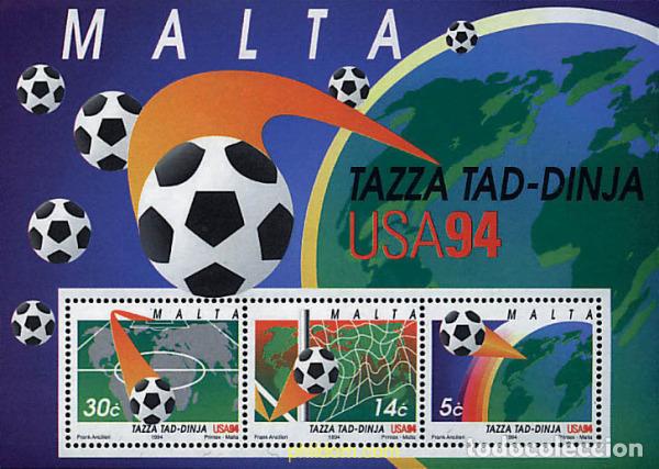 Sellos: 67619 MNH MALTA 1994 COPA DEL MUNDO DE FUTBOL. USA-94