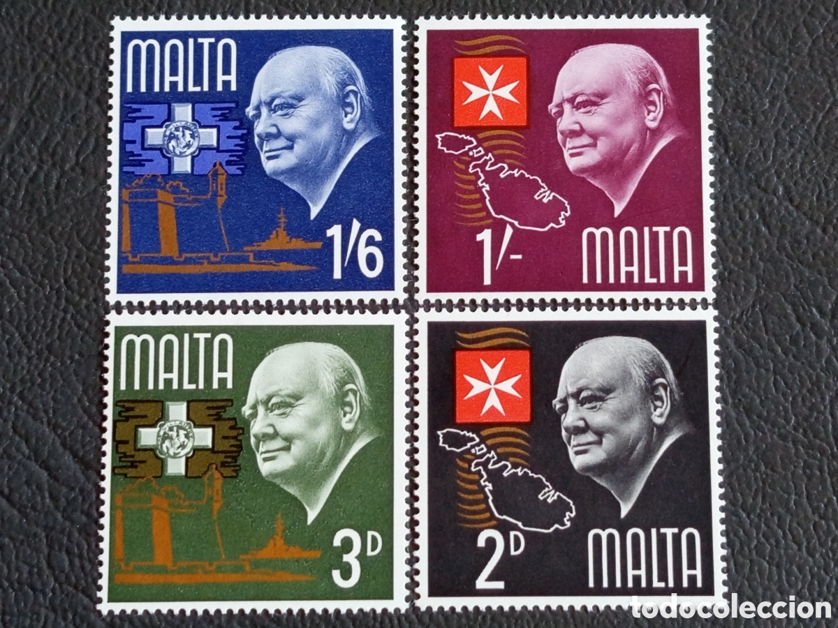 Briefmarken: Serie Completa Malta 1966 Winston Churchill Cat#354/357 MNH