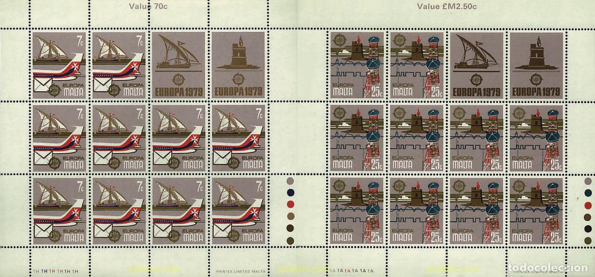 Sellos: 8911 MNH MALTA 1979 EUROPA CEPT. COMUNICACIONES